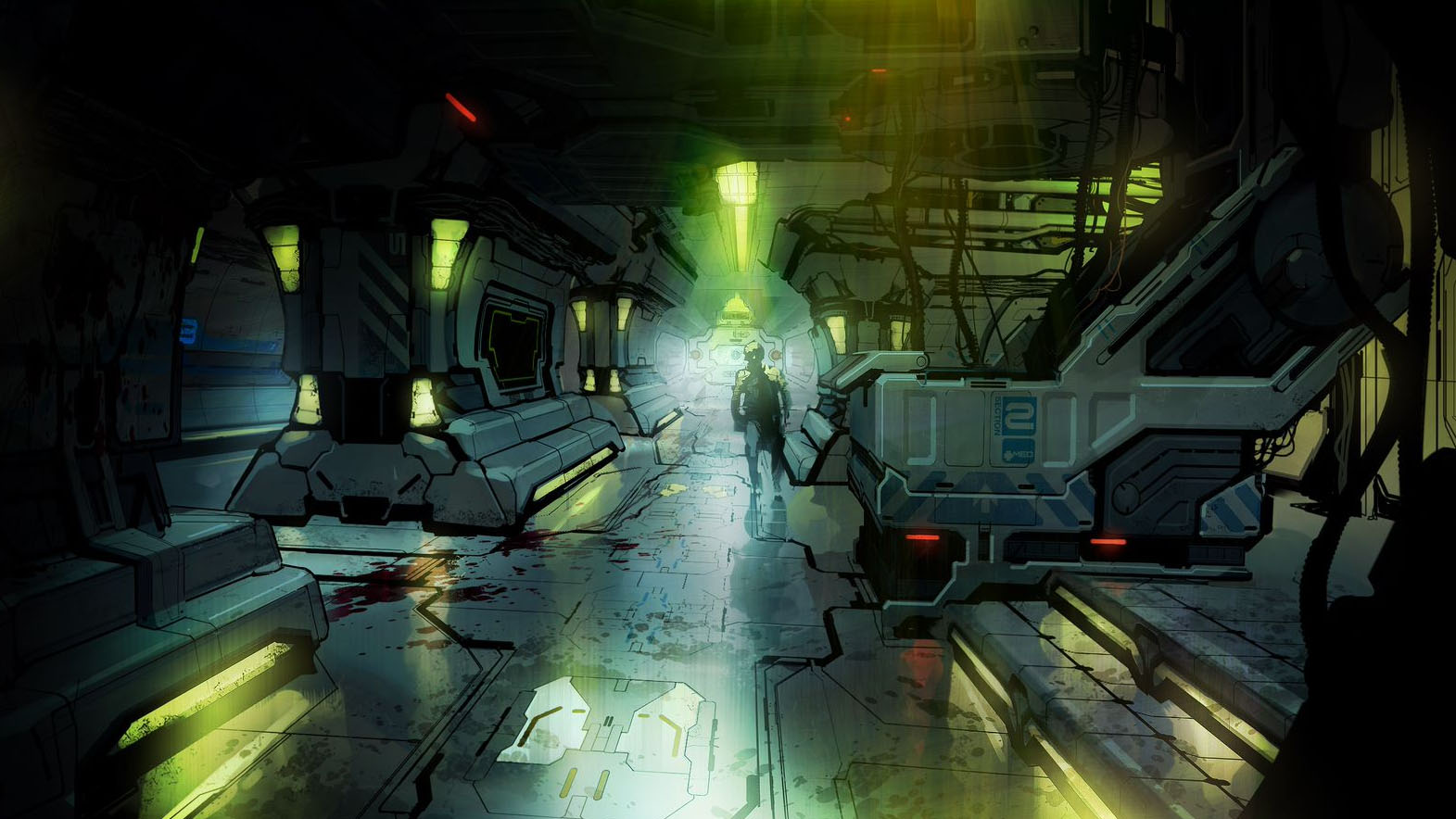 The Persistence horror scene concept art