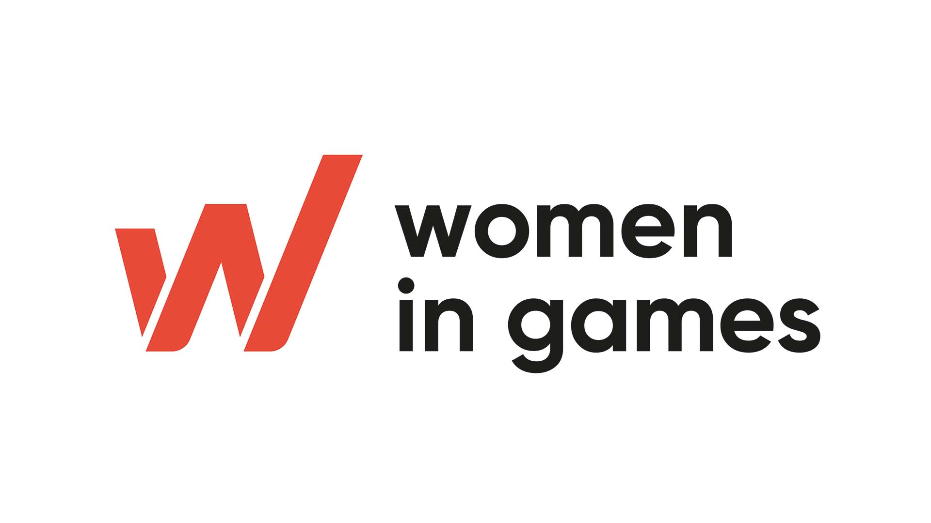 Women in Games Logo on a white backdrop